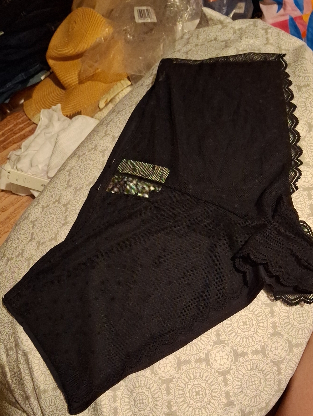 Skarlett Blue XL Black Boyshort Panty NWT